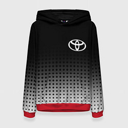 Толстовка-худи женская Toyota, цвет: 3D-красный