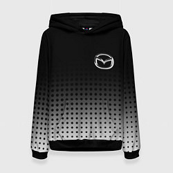 Толстовка-худи женская Mazda, цвет: 3D-черный