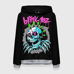 Толстовка-худи женская Blink-182 8, цвет: 3D-меланж