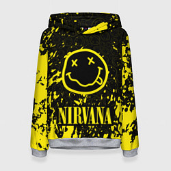 Толстовка-худи женская NIRVANA, цвет: 3D-меланж