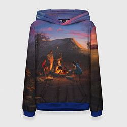 Толстовка-худи женская ATOM RPG Z, цвет: 3D-синий