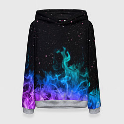 Толстовка-худи женская Перламутровый огонь, цвет: 3D-меланж
