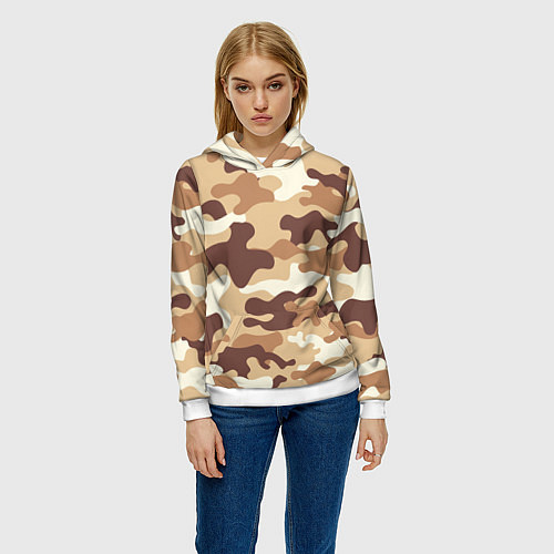 Женская толстовка МИЛИТАРИ / 3D-Белый – фото 3