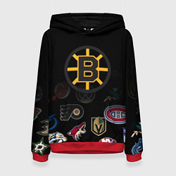 Толстовка-худи женская NHL Boston Bruins Z, цвет: 3D-красный