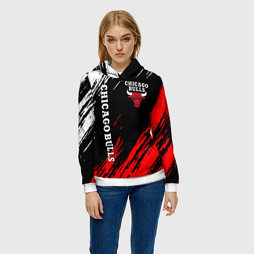Женская толстовка CHICAGO BULLS / 3D-Белый – фото 3