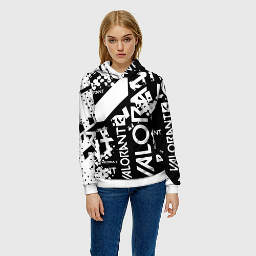Женская толстовка Valorant / 3D-Белый – фото 3