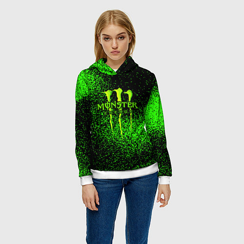 Женская толстовка MONSTER ENERGY / 3D-Белый – фото 3