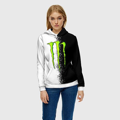 Женская толстовка MONSTER ENERGY / 3D-Белый – фото 3