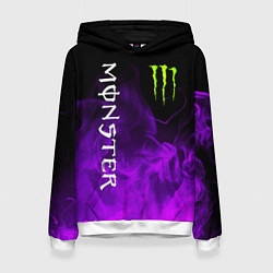 Толстовка-худи женская MONSTER ENERGY, цвет: 3D-белый