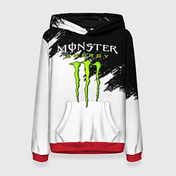 Толстовка-худи женская MONSTER ENERGY, цвет: 3D-красный