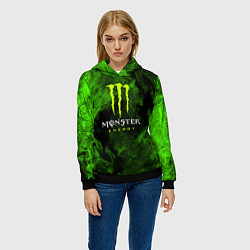 Толстовка-худи женская MONSTER ENERGY, цвет: 3D-черный — фото 2