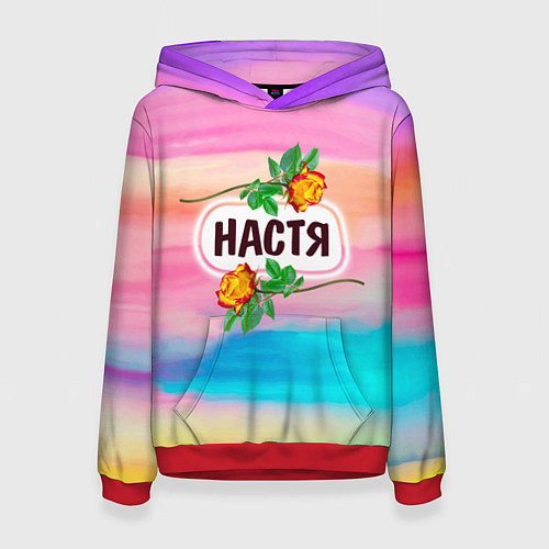 Женская толстовка Настя / 3D-Красный – фото 1