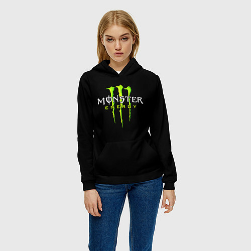 Женская толстовка MONSTER ENERGY / 3D-Черный – фото 3