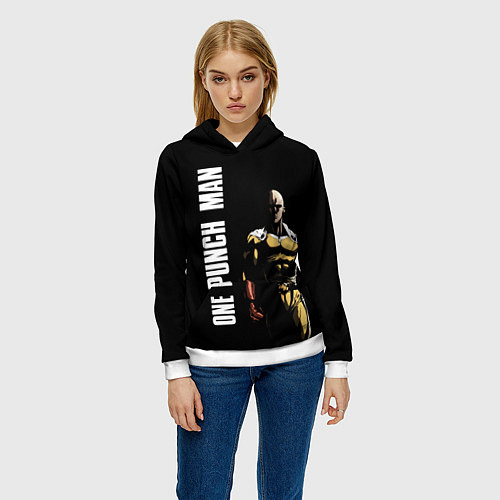 Женская толстовка One Punch Man / 3D-Белый – фото 3