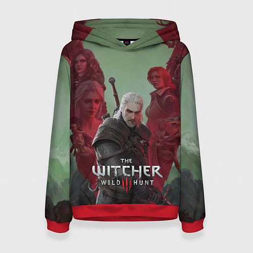 Женская толстовка The Witcher 5-летие / 3D-Красный – фото 1