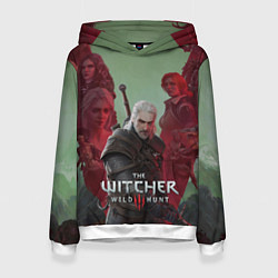 Толстовка-худи женская The Witcher 5-летие, цвет: 3D-белый