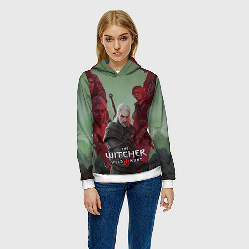 Женская толстовка The Witcher 5-летие / 3D-Белый – фото 3