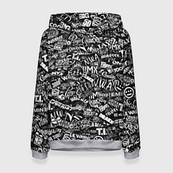 Толстовка-худи женская Top Hip Hop, цвет: 3D-меланж