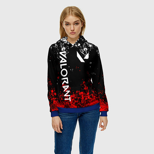 Женская толстовка VALORANT / 3D-Синий – фото 3