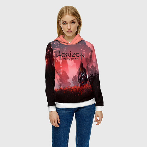 Женская толстовка HORIZON ZERO DAWN / 3D-Белый – фото 3