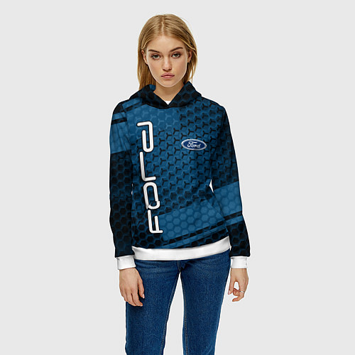 Женская толстовка FORD / 3D-Белый – фото 3