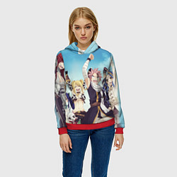 Толстовка-худи женская FAIRY TAIL ХВОСТ ФЕИ, цвет: 3D-красный — фото 2