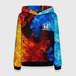 Толстовка-худи женская HONDA, цвет: 3D-черный