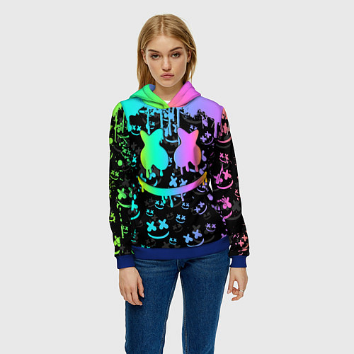 Женская толстовка MARSHMELLO / 3D-Синий – фото 3