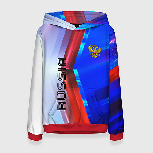 Женская толстовка RUSSIA SPORT / 3D-Красный – фото 1