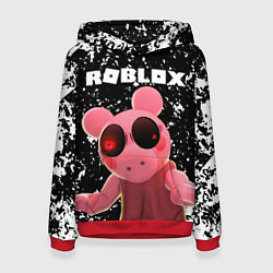Толстовка-худи женская Roblox Piggy, цвет: 3D-красный