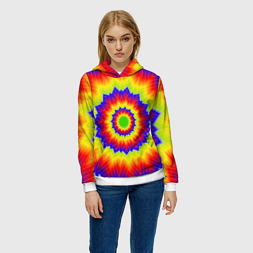 Женская толстовка Tie-Dye / 3D-Белый – фото 3