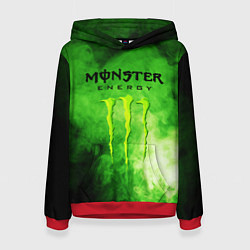 Толстовка-худи женская MONSTER ENERGY, цвет: 3D-красный