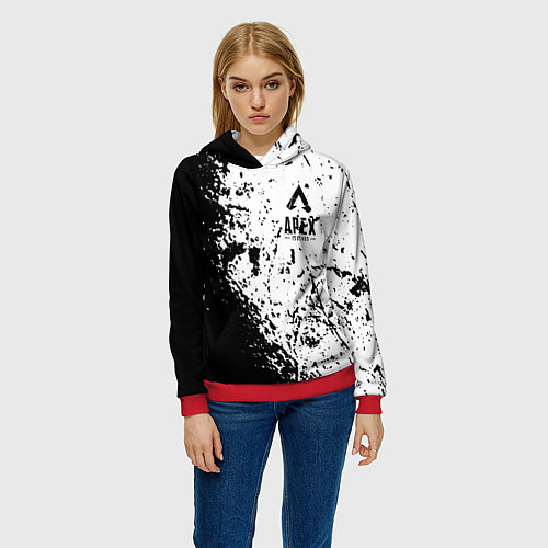 Женская толстовка Apex Legends / 3D-Красный – фото 3