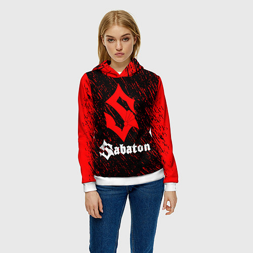 Женская толстовка Sabaton / 3D-Белый – фото 3