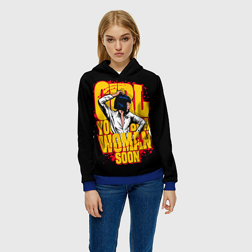 Женская толстовка Криминальное чтиво / 3D-Синий – фото 3