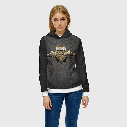 Женская толстовка ВДВ / 3D-Белый – фото 3