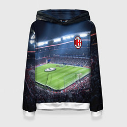 Толстовка-худи женская FC MILAN, цвет: 3D-белый