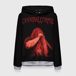 Толстовка-худи женская Cannibal Corpse 6, цвет: 3D-меланж