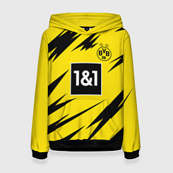 Толстовка-худи женская HAALAND Borussia Dortmund, цвет: 3D-черный