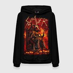 Толстовка-худи женская Slayer, цвет: 3D-черный