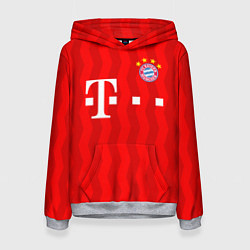 Толстовка-худи женская FC Bayern Munchen, цвет: 3D-меланж