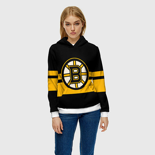 Женская толстовка BOSTON BRUINS NHL / 3D-Белый – фото 3