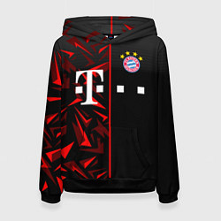 Толстовка-худи женская FC Bayern Munchen Форма, цвет: 3D-черный