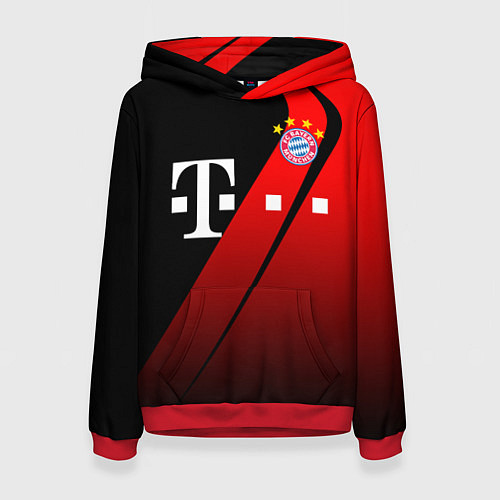 Женская толстовка FC Bayern Munchen Форма / 3D-Красный – фото 1