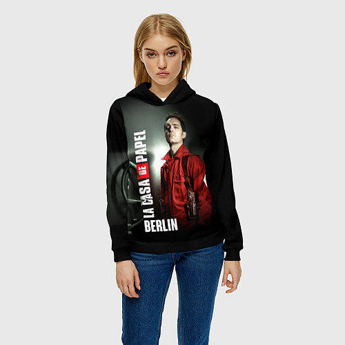 Женская толстовка La casa de papel BERLIN / 3D-Черный – фото 3