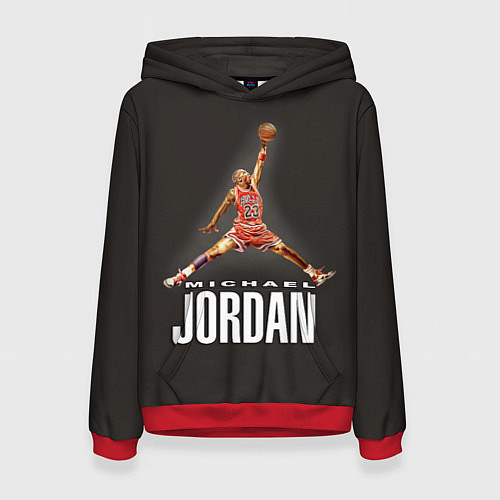 Женская толстовка MICHAEL JORDAN / 3D-Красный – фото 1