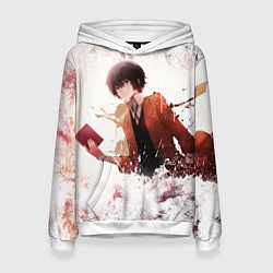 Толстовка-худи женская Дазай, цвет: 3D-белый