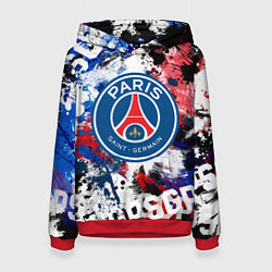 Толстовка-худи женская PSG FC, цвет: 3D-красный