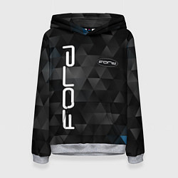 Толстовка-худи женская FORD, цвет: 3D-меланж