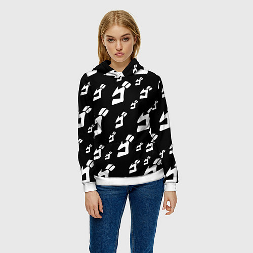 Женская толстовка JoJo Bizarre Adventure / 3D-Белый – фото 3